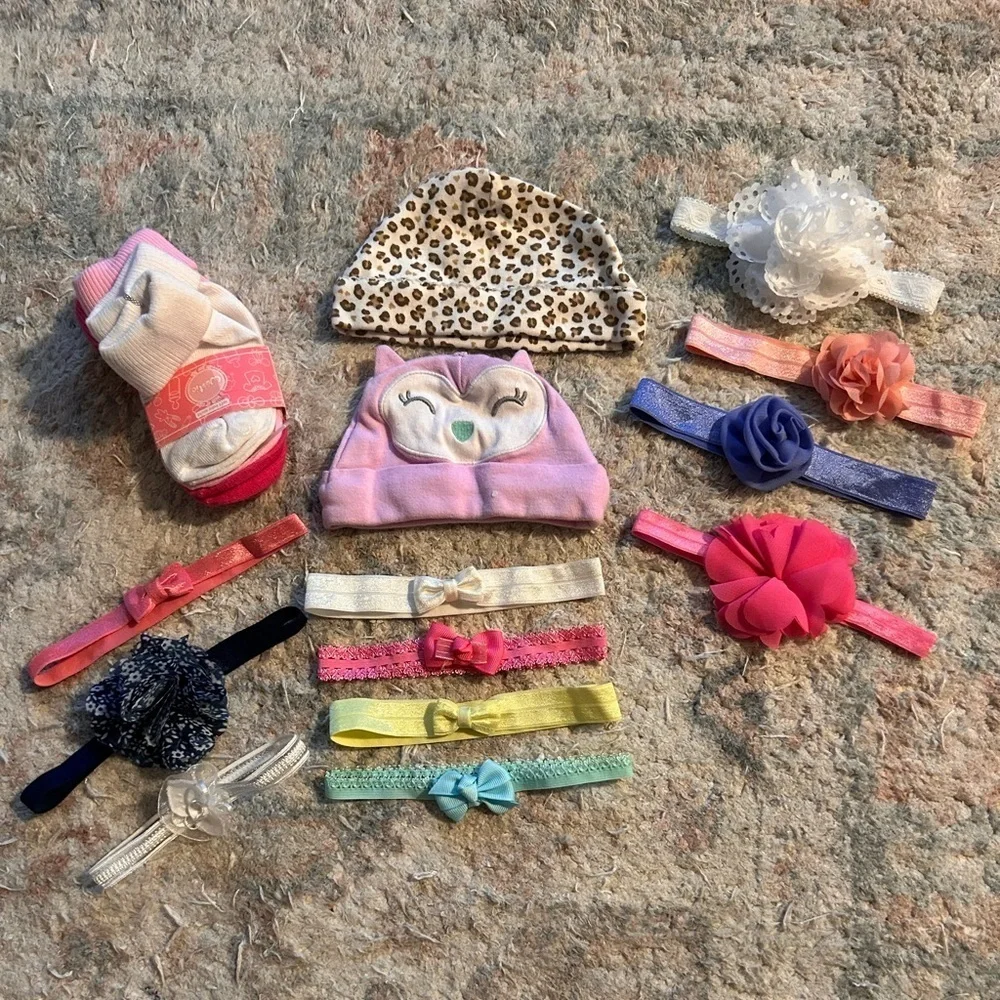 Baby Headbands and Socks Set